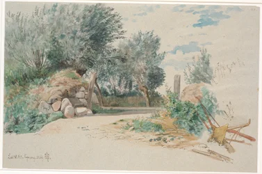 Stone Fence with an Open Gate