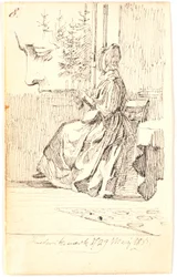 Knitting Lady (Lundbye