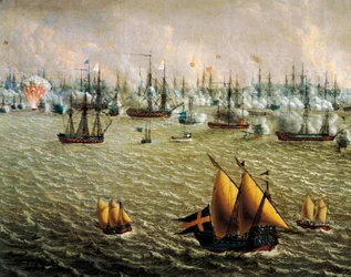 Battle of Skargard Between Swedish and Russian Fleets, July 10, 1790