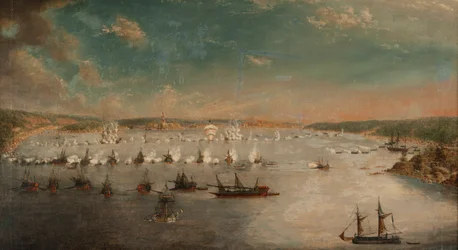 The Battle of Fredrikshamn on May 1790