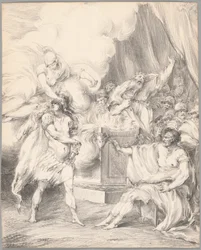 Achilles Restrained by Athena in Agamemnon
