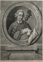 Jacob Cervetto, engraved by M. A. Picot