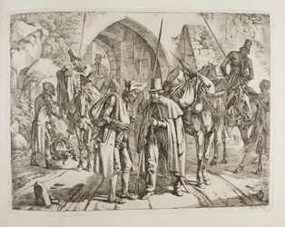 Cossacks Selling Stolen Property to Jewish Small Tradesmen