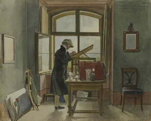 Johann Christoph Erhard in His Studio, 1818