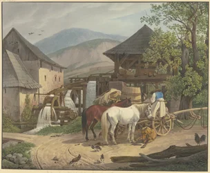 Cutting and grinding mill in the Stickelberg Valley near Wiener Neustadt on the Hungarian border