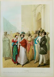 At the Michaelerplatz, Prostitutes, Idlers