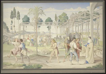 The Parable of the Workers in the Vineyard, inspired by Primaticcio