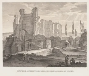 Interior View of the Roman Baths at Trier, 1826