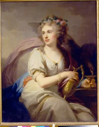 Portrait of Princess Ekaterina Fyodorovna Dolgorukova as Hebe