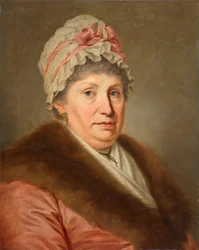 Bourgeois Woman with Lace Cap and Fur Collar