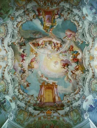 Center Fresco in the Wies-Church, Bavaria