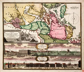 Accurate Map of the Upland Shears with the Situation and Area around the Royal Swedish Capital and Resident City of Stockholm, c.1740