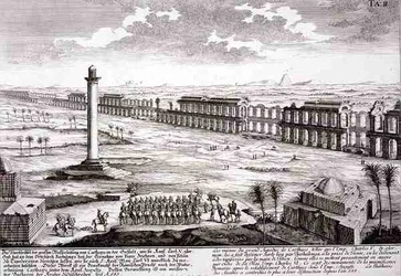 Ruins of the Great Aqueduct at Carthage, from Entwurf einer historischen Architektur
