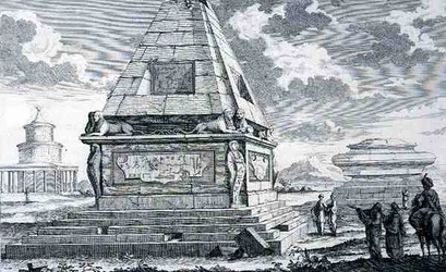 Tombs Near Cairo, Egypt, from Entwurf einer historischen Architektur
