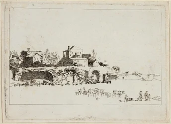 Landscape with Huts