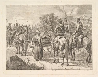 Cossacks Escorting the Regimental Cassone