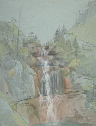 Landscape with a Waterfall