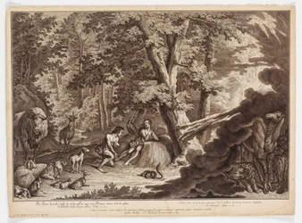God Discovers that Adam and Eve Have Eaten from the Tree of Knowledge