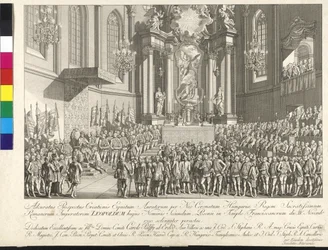 Coronation of Emperor Leopold II as King of Hungary in Bratislava on 15th November 1790