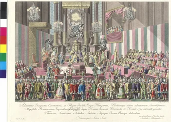 Coronation of Emperor Leopold II to the King of Hungary in Bratislava on 15th November 1790