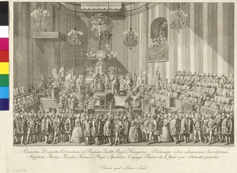 Coronation of Empress Mary Theresia as Queen of Hungary on 10 June 1792 in Budapest