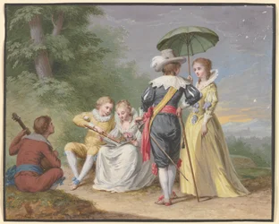 Musical Company at the Edge of the Forest