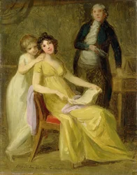 Sketch for a Group Portrait of the Loehr Banking Family