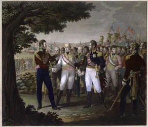 The Meeting Between Emperors Francis I of Austria, Alexander I of Russia and Frederick William III of Prussia in Prague