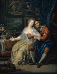 Couple with Matchmaker, c. 1750
