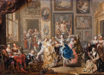 Dancing Scene with Palace Interior