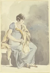 Sitting woman