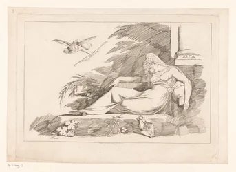 Sleeping Woman with Cupid