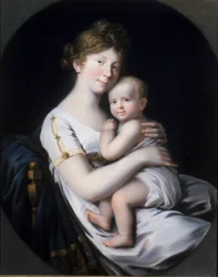 Crown Princess Luise von Preussen with Crown Prince Friedrich Wilhelm IV, 1796