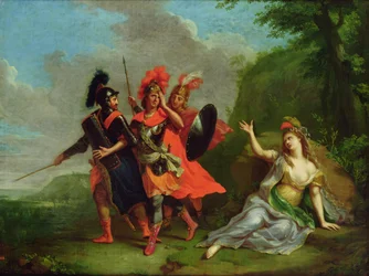 Carlo and Ubaldo Snatch Rinaldo from the Arms of Armida