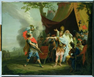 Achilles has a dispute with Agamemnon