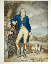 Portrait of Johann Wolfgang von Goethe in the country