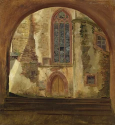 Rochsburg Castle in Saxony (detail)