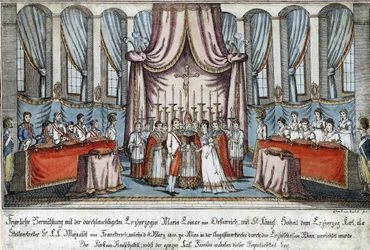 Marie-Louise Married Napoleon by Proxy in Vienna, with Archduke Charles Standing in for Napoleon