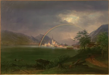 Egern at Tegernsee with Rainbow