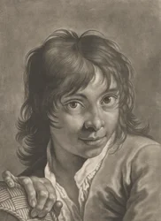 Portrait of a Boy with a Basket