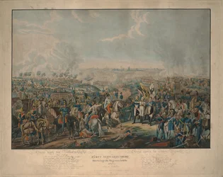 After the Battle of the Nations: Prince Schwarzenberg bringing news of victory on October 18, 1813