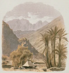 Sinai. Etching by Bernatz et alii - Steinkopk J.F. Editore