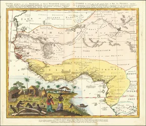 1743 map of West Africa