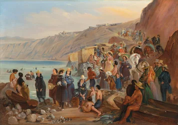 Bathers on the Chorillos Beach, Miraflores, Lima
