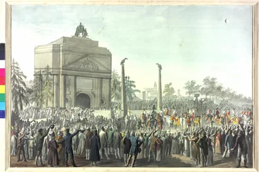 Ceremonial entry of Emperor Franz I in Vienna