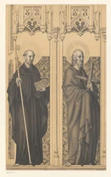 Saint Benedict and Philip (series title: Works from the Collection of the Boisserée Brothers)