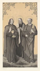 Saint John, Matthew, and Peter