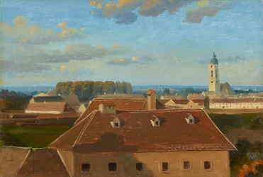 View over the Schanzel to the Augarten