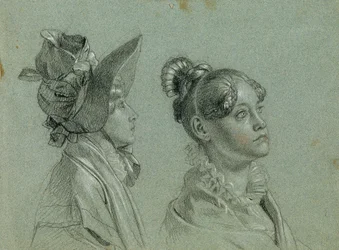 Two Female Studies for 