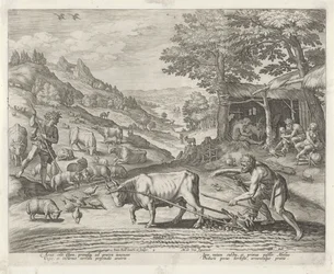 Cain and Abel as Farmer and Shepherd